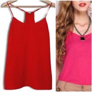 J. CREW Light Silky Camisole Tank Top Hot Pink Sz 6